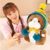 Fluffy Hamster Plush Toy PP Cotton Hamster Stuffed Plushie Doll Plush Hamster Doll  Children Girl