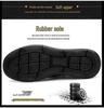 Cross-border Men's Winter Leather Shoes - Wool Lined, Warm, Casual Dad Shoes