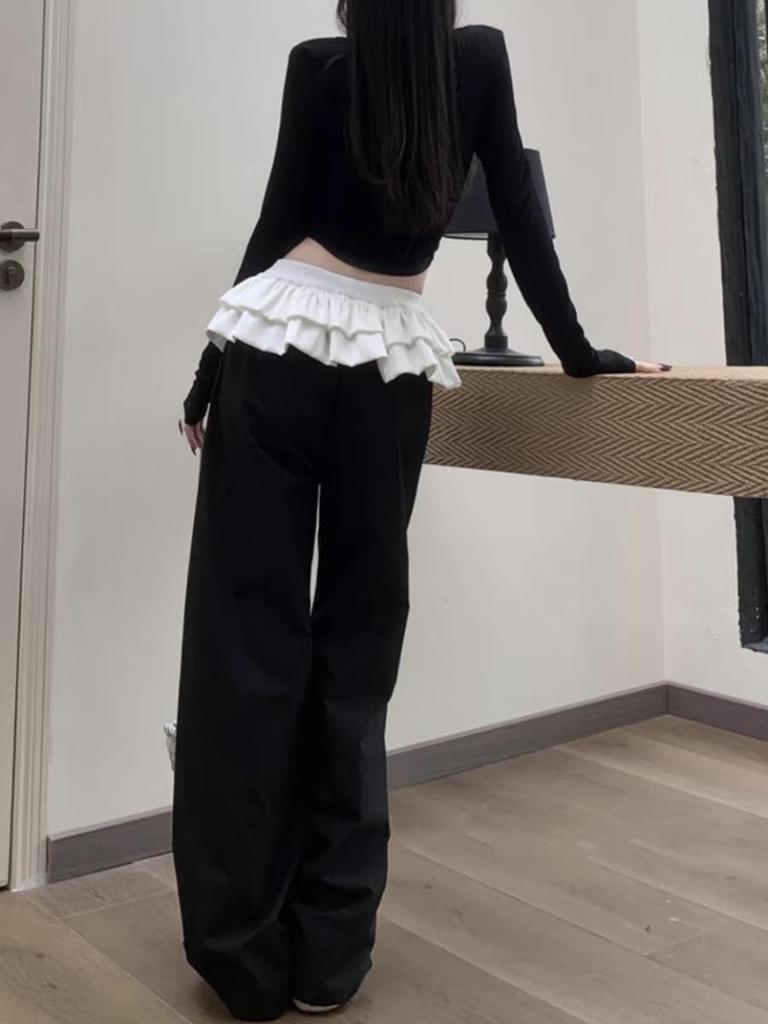 Women's Ultra-Short Sexy Pleated Patchwork Skirt - Solid Color, Medium Stretch, Layered Design, New Summer Arrival