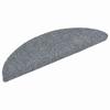 Self Adhesive Stair Treads 30 Pcs 56 X 17 X 3 Cm Light Grey Semi Round