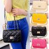 Women's Stylish Cute Mini Cross Body Chain Fashion Chain Small Pu Leather Shoulder Bag