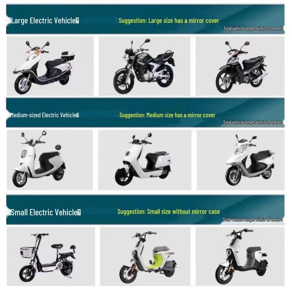 Strapazierfähige Vollabdeckung für Elektro-Motorrad & Roller - Sonnen- & Regenschutz