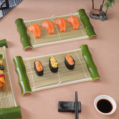 Japanisches Gericht Hot Pot Gericht Kreatives Geschirr Bambusvorhang Teller Sashimi Teller Sushi Restaurant Teller kommerziell