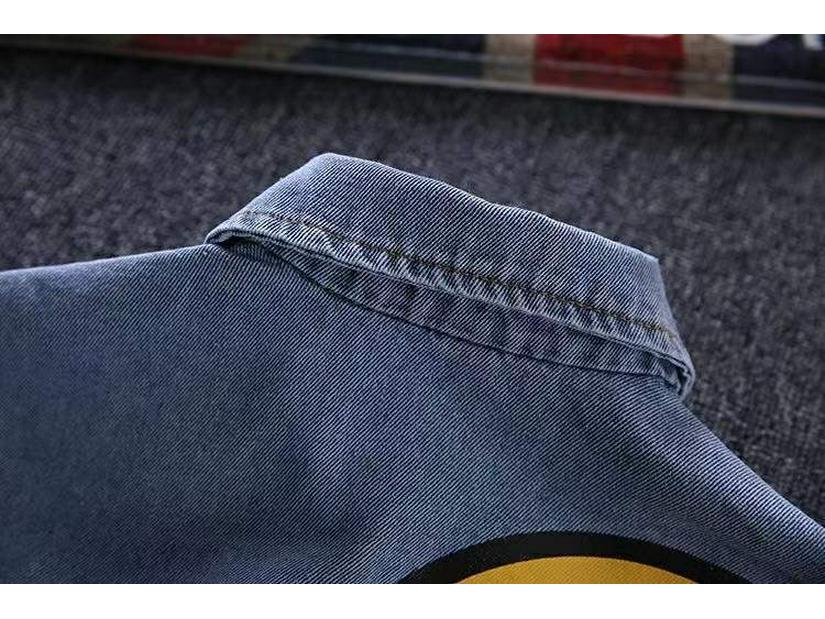 Boys' Smiley Face Denim Set: Fashionable 2026 Star T-shirt for Toddlers and Young Children