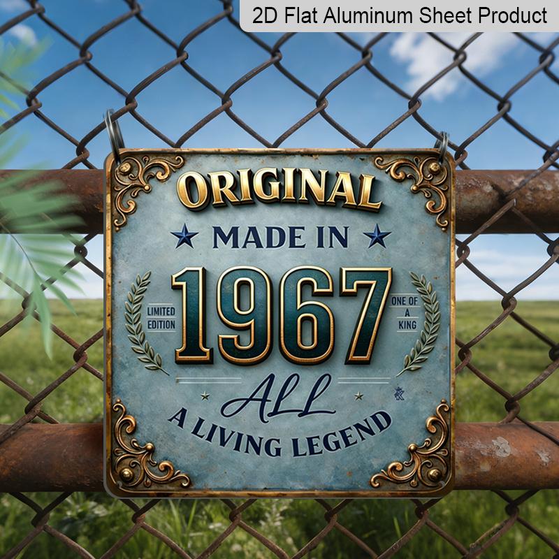 

2D Flat, 1pc, ORIGINAL 1967 LIMITED EDITION Aluminum Signs, Decorative Sign, Retro Metal Sign, Bar Room Wall Decor, Vintage Wall Art, Birthday Party 20*20cm