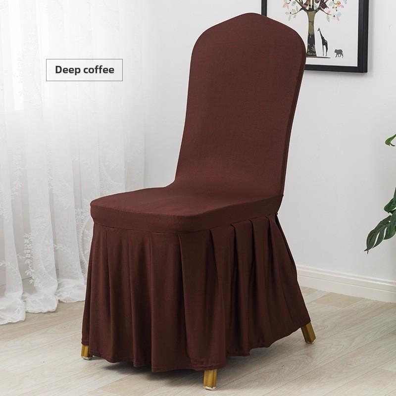 

Современный эластичный плиссированный чехол для стула из эластичного спандекса, чехол для стула в столовой, для ресторана, отеля, банкета, свадьбы, вечеринки кофейный