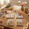 2 Piece Double Glass Miniature Photo Frame With Hanging Chain For Dried Flower Plant And Picture Display Wall Decors