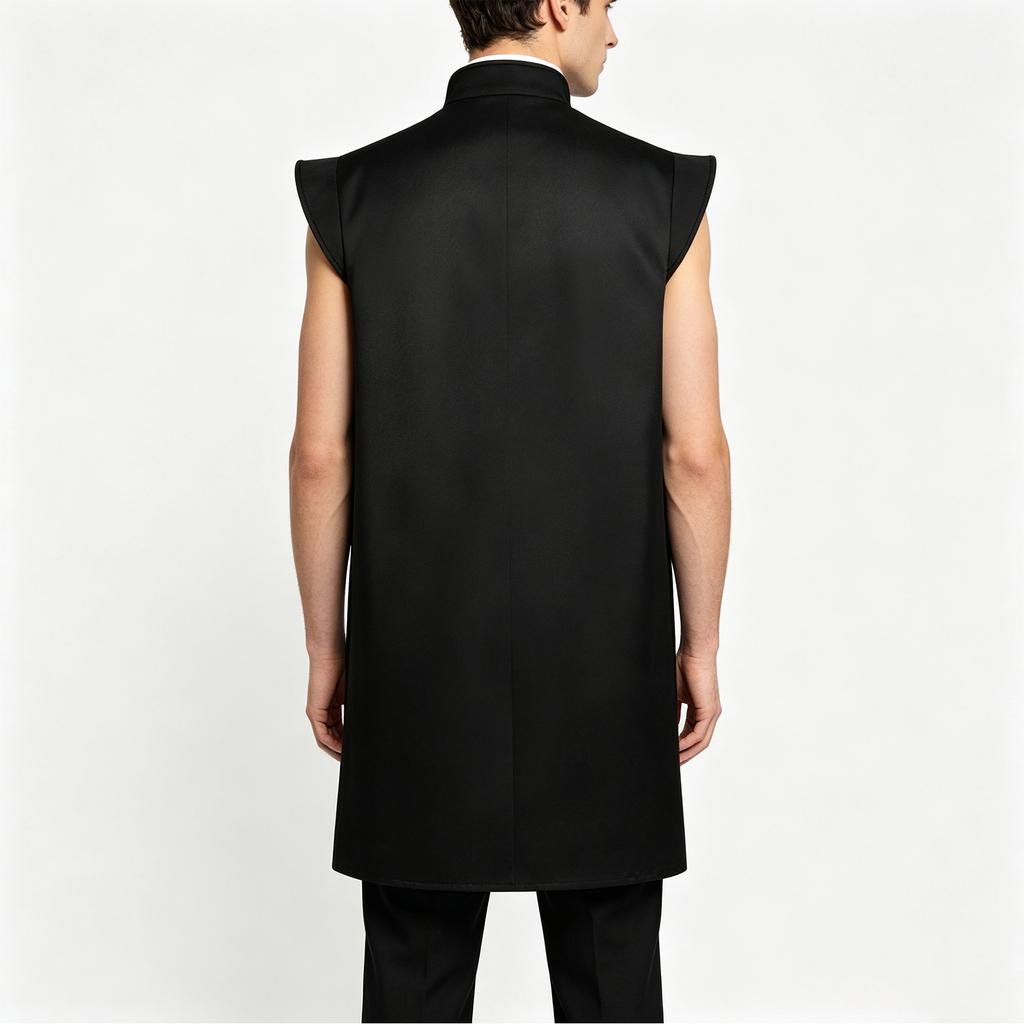 Men's Costume Vest Sleeveless Robe for Halloween Role Play