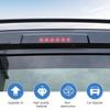 Car High Mounted Brake Light Lamp Decoration Stickers For Jeep Grand Commander 2006-2010 Car Exterior Accessories, Smocked Black.
