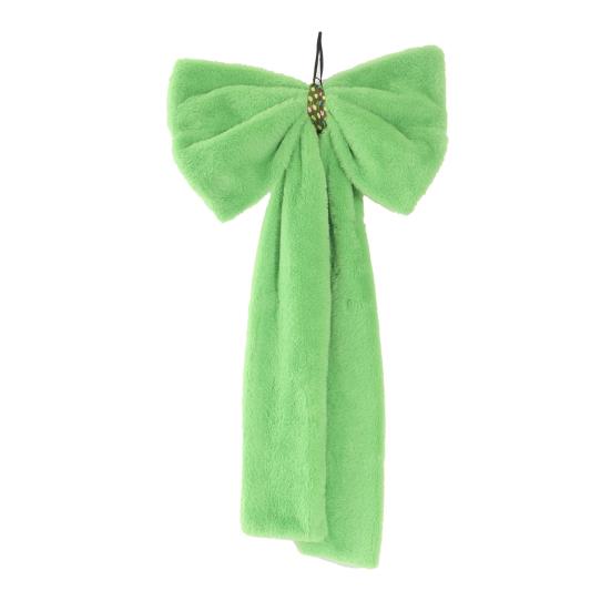 Large Green Velvet Bow Decoration Wall Hanging Ribbon Bow Room Background Decor for Birthday Wedding Bachelorette Bridal Shower Baby Shower