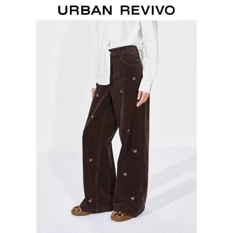 UR2026 Women s Retro Bow Wide-Leg Trousers 26