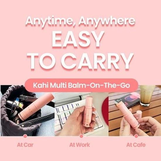 Kahi Wrinkle Bounce Multi Balm 9g Stick Korean Cosmetics Portable Serum Skin Care Touch-Up Instead Makeup