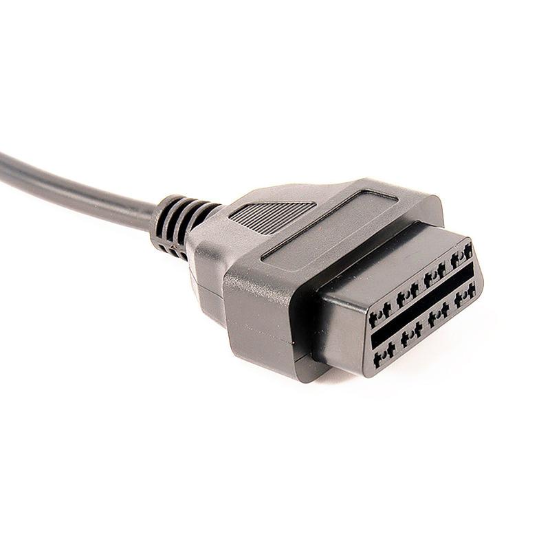 OBD2 Adapter for GM 12 pin Male Connector to OBD2 16 Pin Female Connector OBD Extension Diagnostic Cable for GM Vehicles