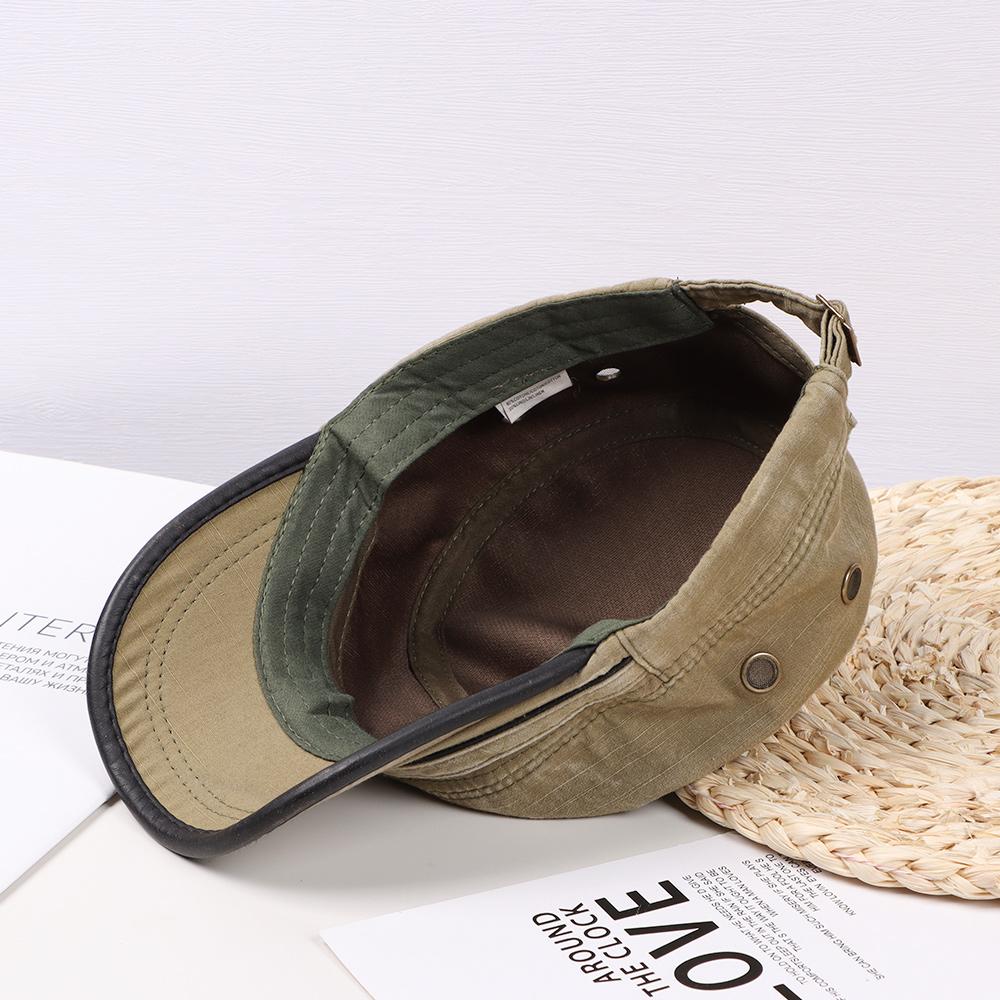 Casual Breathable Adjustable Cadet Hat Peaked Cap Sun Cap Baseball Cap