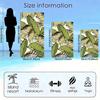 Botanical Green Leaf Microfiber Beach Towel 1 Piece Set 2D Flat Printed Sandproof Waterproof Holiday Sea Sunbed Lounger Towel