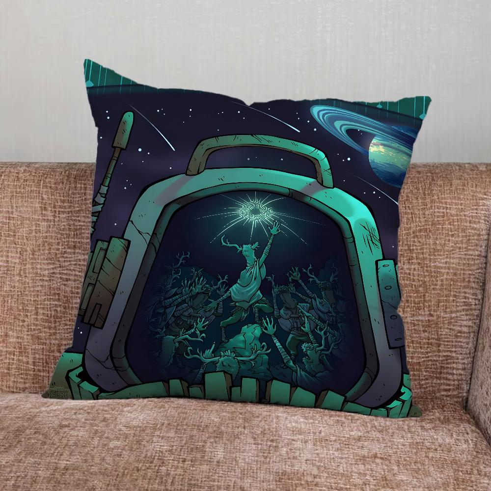O-Outer Wilds Game Pillow Case For Home Bedroom Car Office Decoration Living Room Sofa Cushion Cover Suitable