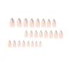 Nail Art Wear Nail Medium and Long Simple Nude Silver Starlight Nail Art Patch Wear Nail Art Finished Product