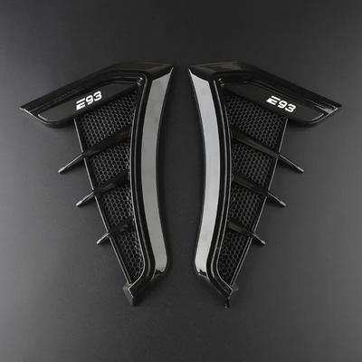 Carbon Black Car Fender Side Vents Air Flow Intake Hole 3D Grille Sticker Cover for BMW E39 E46 E60 E61 E92 E93 Car Accesorios