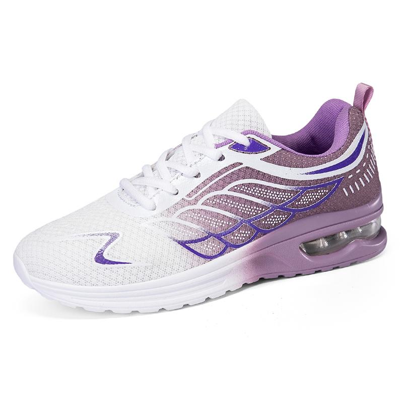 

Женские модные кроссовки для бега с воздушной подушкой, сетчатые, дышащие, теннисная спортивная обувь, удобные легкие кроссовки 37 фиолетовый