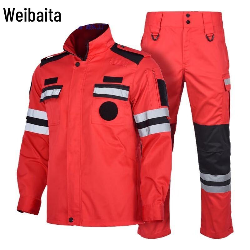 WBD Red Emergency Rescue & Firefighter Workwear Set