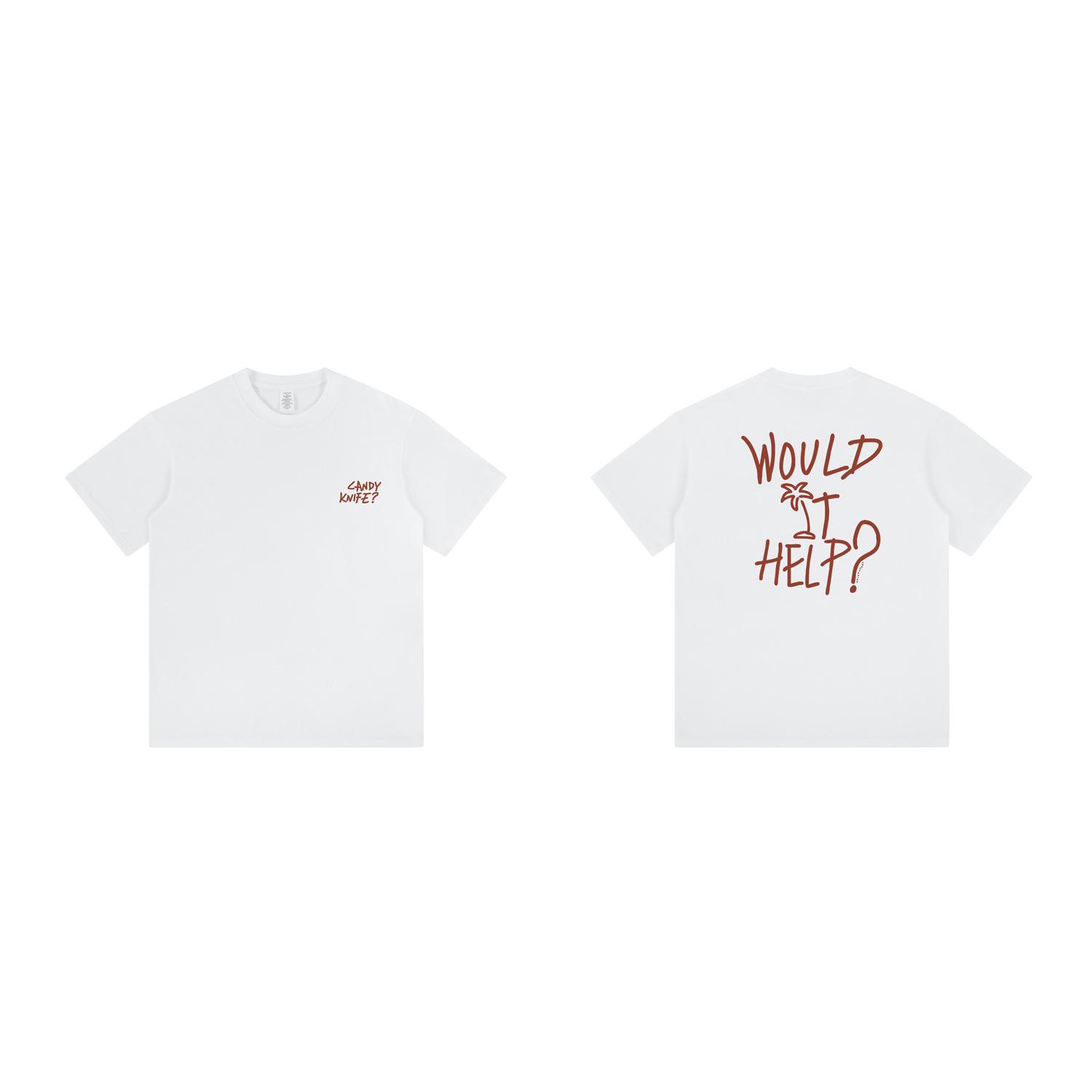 

Граффити Отпуск Свободная футболка с круглым вырезом - Модная летняя футболка с коротким рукавом для пар XL белый