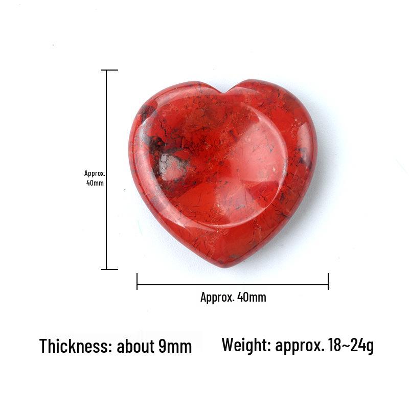 Achatový Křišťálový Kámen Starosti ve Tvaru Srdce pro Léčení