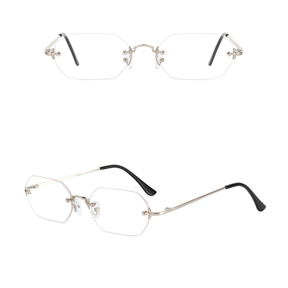 Uv400 Sunglasses Fashionable Rimless Sunglasses Punk Sun Glasses Sturdy Polygon Sunglasses For Daily Wear Outdoor Activities