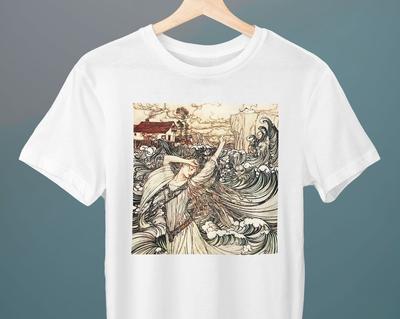 Undine, Mythology, Arthur Rackham, Unisex T-Shirt, Art T-Shirt, Fine Art T-Shirt, Gift for Her, Gift for Him, Art Lover Gift