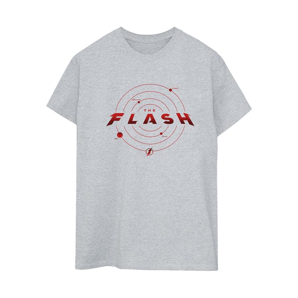 DC Comics Womens/Ladies The Flash Multiverse Rings Cotton Boyfriend T-Shirt
