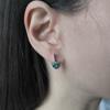 Серебряные серьги с мистик топазом 3.951ct (2191315)