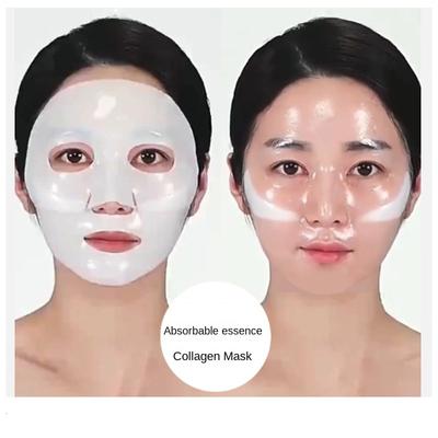 Weiße transparente Gesichtsmaske Kollagen-Gesichtsmaske Emulsion Lösliche resorbierbare transparente Gesichtsmaske Hydrogel