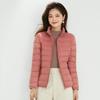 Women's Plus Size Lightweight Hooded Down Jacket - 90% Thin White Duck Down, Autumn/Winter Fashionable Outerwear