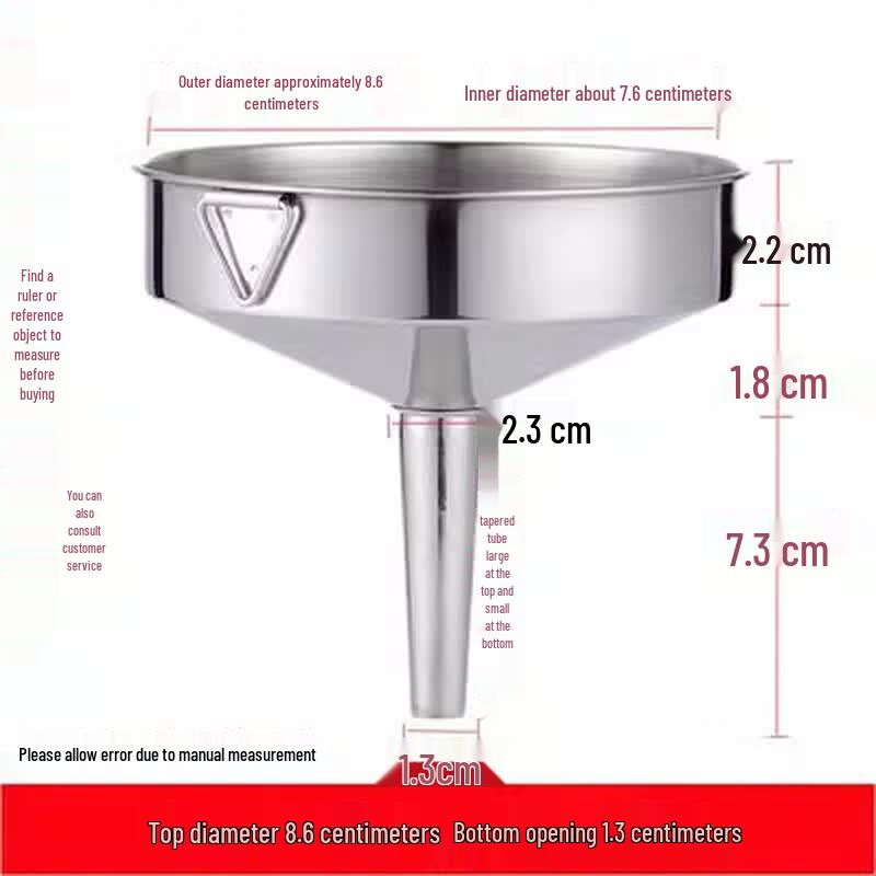 Thickened 304 Stainless Steel Funnel