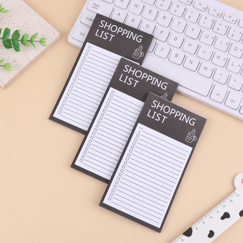 פנקס תזכורות מגנטי לוח הודעות למקרר פנקס קריעה נייד מתכנן תזכורות רשימת קניות לבית משרד בית ספר