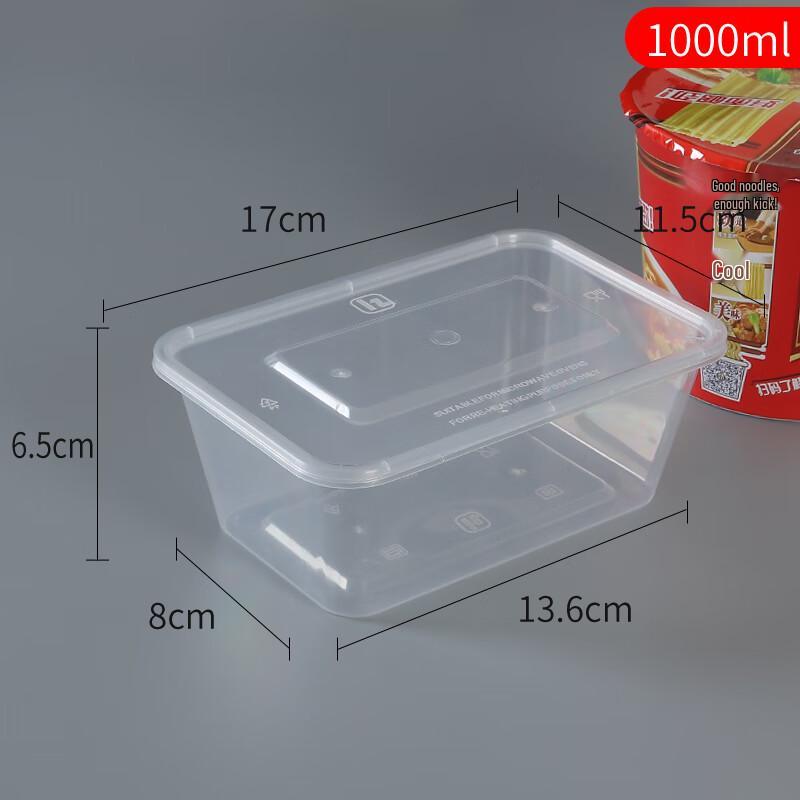 Wuhe Disposable Plastic Meal Prep Containers