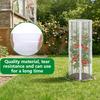 Yousheng Garden Bird Netting for Round Triangular Tomato Cage Breathable Mesh Netting Insect Barrier Netting with Zipper Drawstring Plant Cage Cover