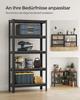 SONGMICS Shelving Unit, 30 X 75 X 150 Cm, 650 Kg Load Capacity (130 Kg Per Shelf), Industrial, Adjustable Storage Shelves, for Living Room, Kitchen