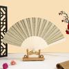 Glitter Powder Folding Fan Hand Held Fan with Plastic Ribs Portable Summer Fan Decoration Dance Performance Props Party Accessories
