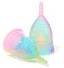 Rainbow Silicone Menstrual Cup: Eco-friendly Period Alternative
