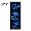 Atmospheric Props for Party 3Pcs Halloween 3 Tier Skull Bookends, Gothic Resin Bookshelf Decor Office, Spooky Office Desk Decorations Skeleton