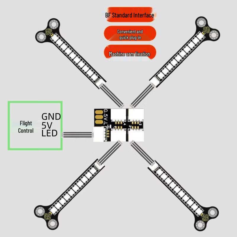 FPV Drone Programmable LED Arm Light Strips