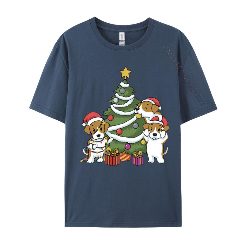 Beagle Christmas Tree Decoration Funny Tshirt Unisex T Shirts Funny Print T Shirts Unisex Plus Size Tops Brand Tshirt