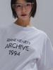 Aenhacheu Vintage Letter Archivetee_White
