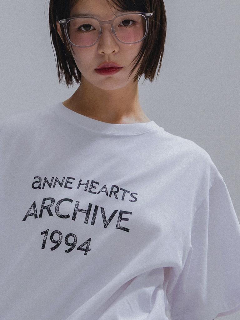 Aenhacheu Vintage Letter Archivetee_White