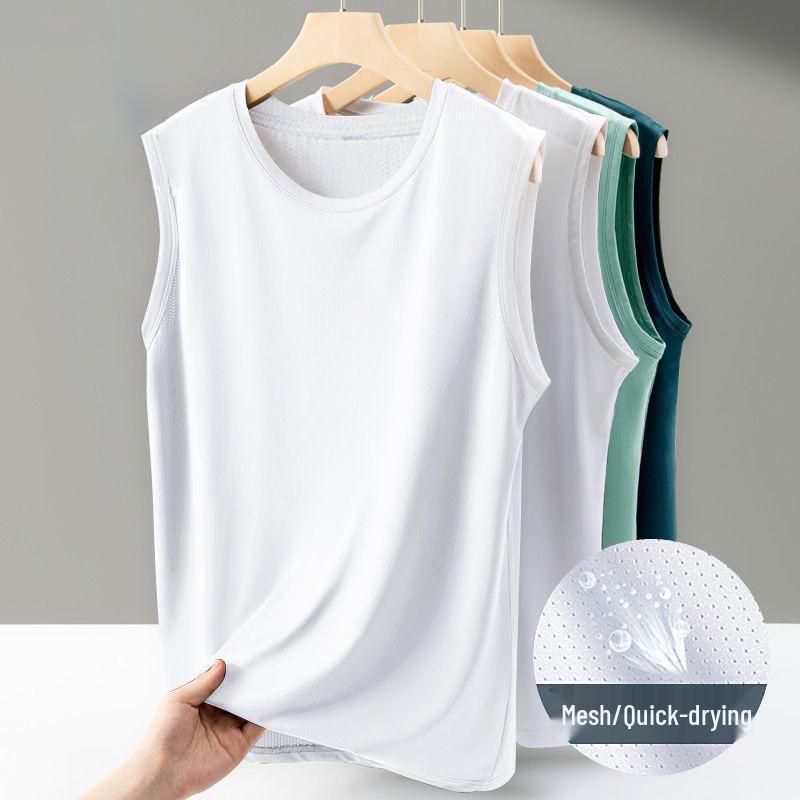 Men's Mesh Sleeveless Sports Vest for Running and Hiking