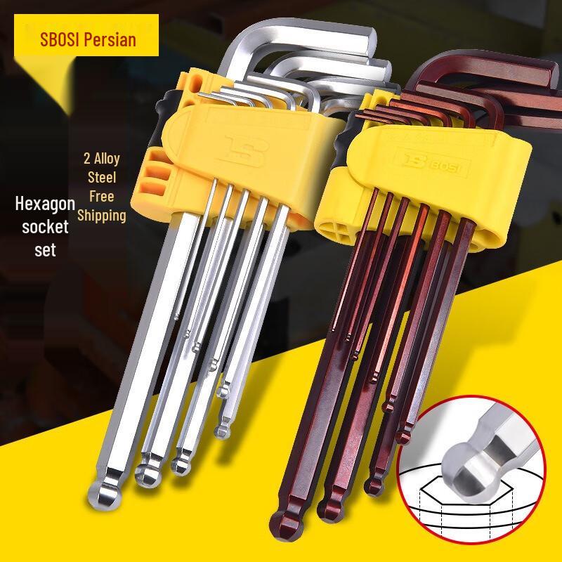 Bosch S2 Extended Ball-End Imperial Hex Wrench Set