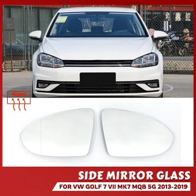 Cristal de Espejo Lateral Retrovisor Calentado Transparente Para Volkswagen VW Golf 7 MK7 / MK7.5 GTI GTD 2012-2025 Touran 5T Repuesto