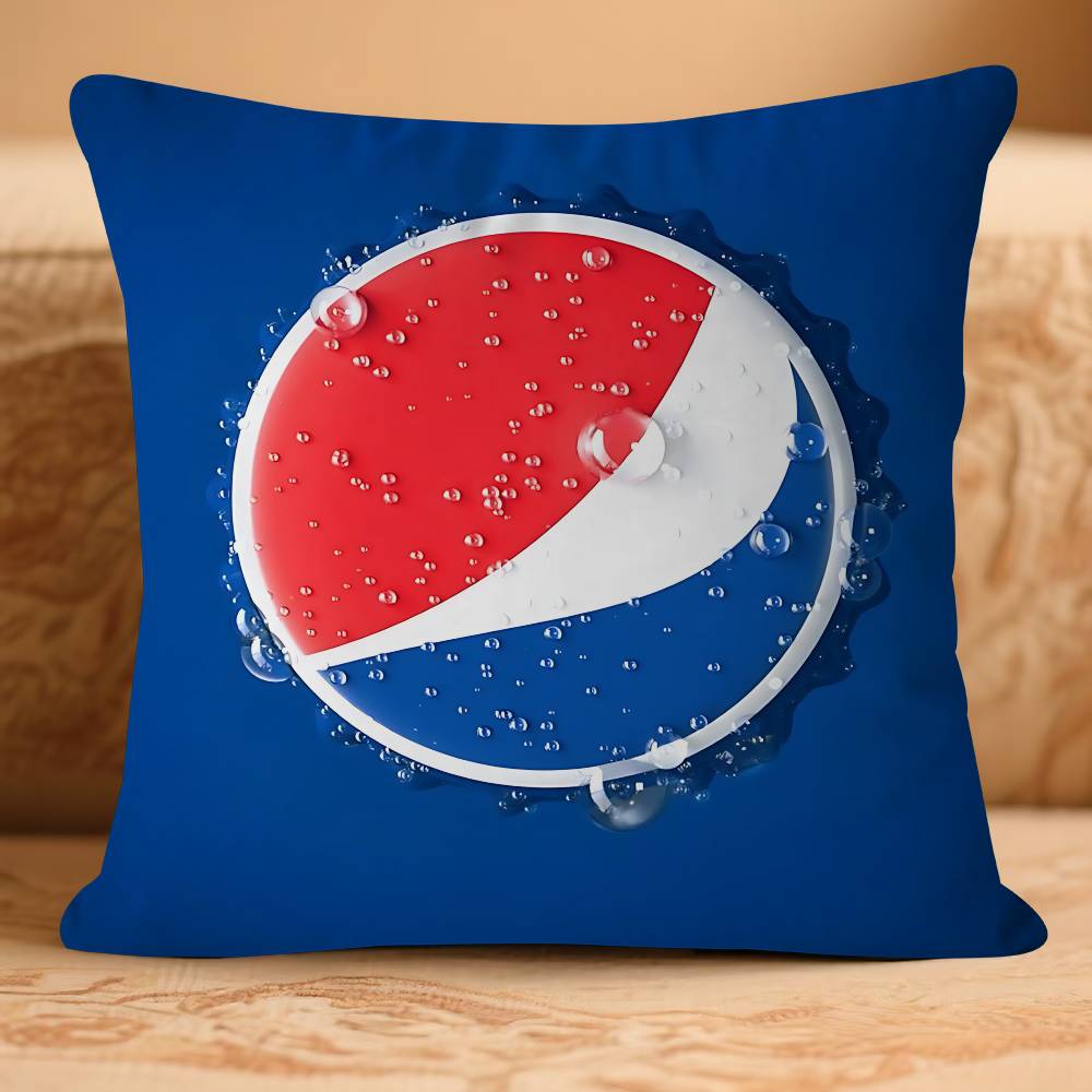 SodaS Markenkunst - Pepsis Kissenbezug Abnehmbarer Waschbarer Kissenbezug – Ganzjährige Weiche Leinen