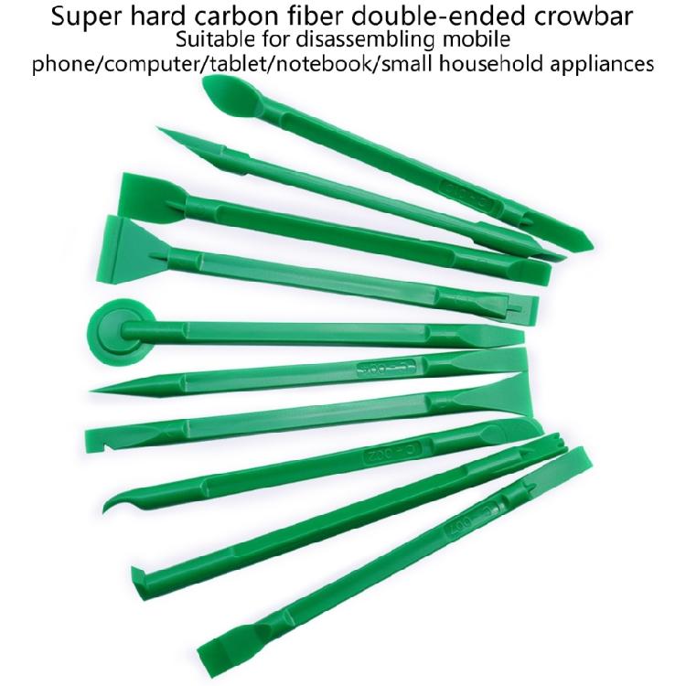 10Pieces Opening Kit Repairing Pry Tools Plastic Spudger Crowbars for Smartphone