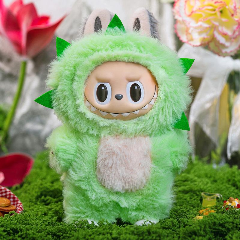 17CM Plush Doll Clothes Outfits For Labubu Cute Animal Cartoon Fashion Style Kawaii Sweater Pants Set Autumn Winter Holiday Gift